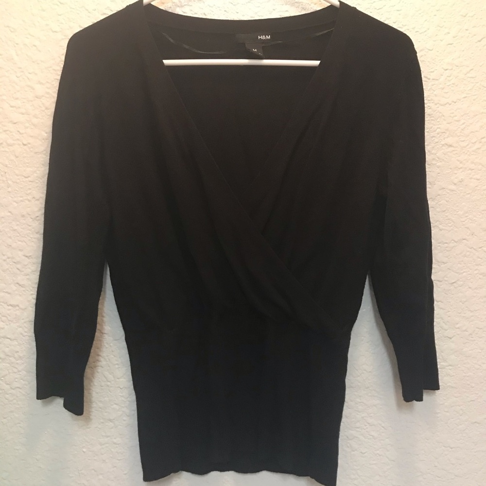 H&M black blouse